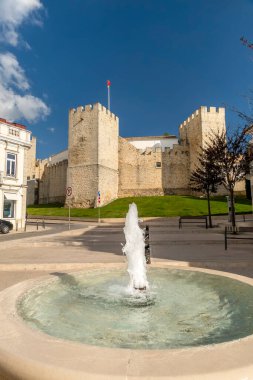 Loule, Algarve, Portekiz 'deki eski ortaçağ kalesi..