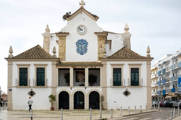 기독교 Nossa Sendos Aflitos 포르투갈 Olhao 도시에 — 스톡 사진