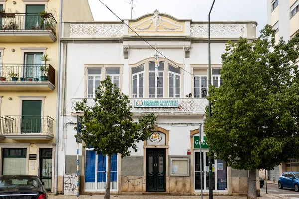 Olhao Portugal Februar 2022 Historisches Haus Sociedade Recreativa Progresso Olhanense — Stockfoto