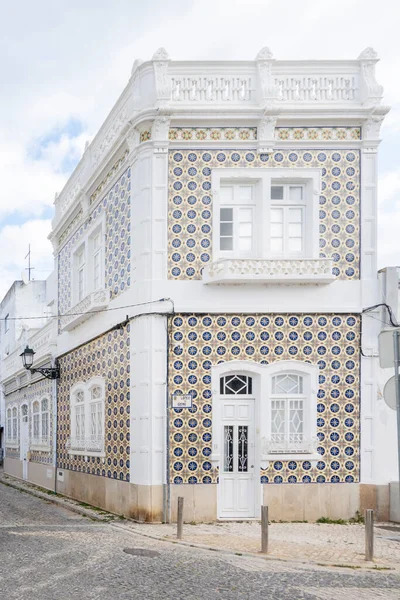 Typische Architectuur Van Algarve Rustieke Gebouwen Met Ingewikkelde Ontwerpen Van — Stockfoto