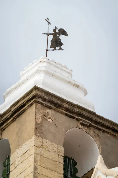 Detail Zvonici Kostela Rosario Který Nachází Olhao City Portugalsko — Stock fotografie