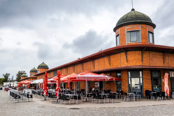 Olhao Portugalia Luty 2022 Historyczny Rynek Rybny Spożywczy Mieście Olhao — Zdjęcie stockowe