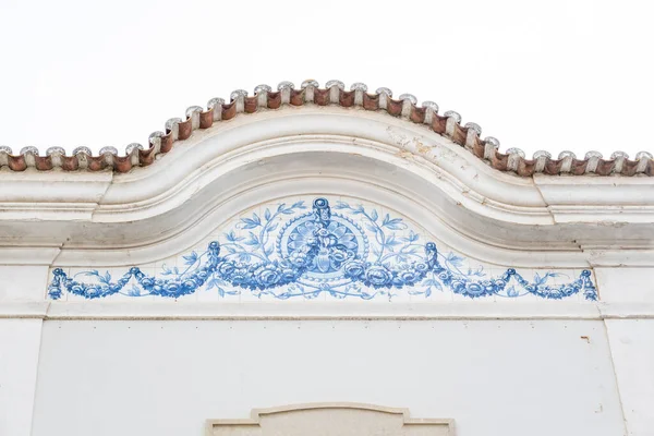 Arquitetura Típica Edifícios Rústicos Algarvios Com Desenhos Intrincados Platbands — Fotografia de Stock