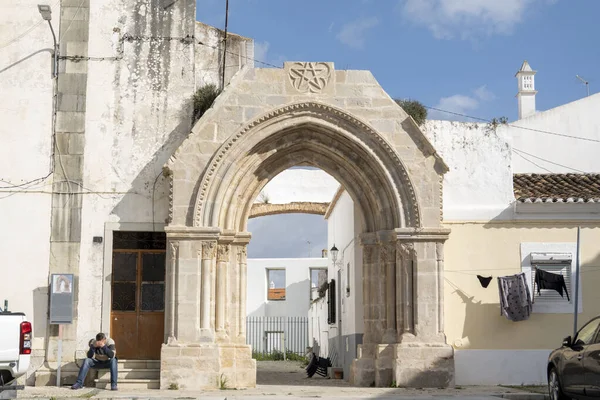 Starý Klášter Zlomený Oblouk Městě Loule Algarve Portugalsko — Stock fotografie