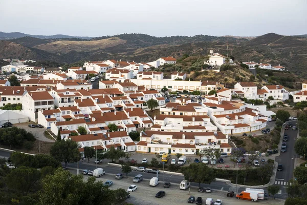 Amplia Vista Del Pueblo Mertola Situado Región Del Alentejo Portugal —  Fotos de Stock