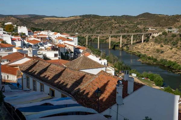 Village Mertola Près Rivière Guadiana Situé Dans Région Alentejo Portugal — Photo