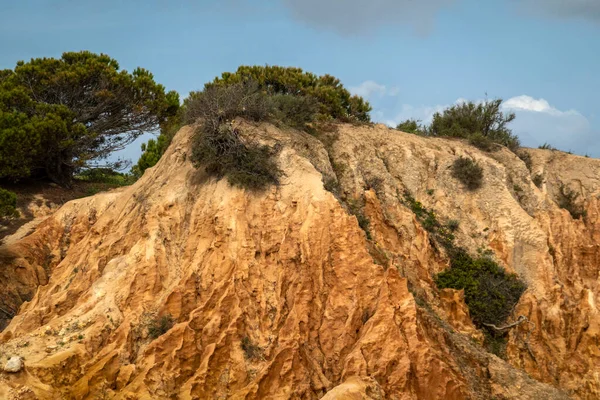 Vacker Utsikt Över Den Portugisiska Kusten Algarve Regionen Nära Stranden — Stockfoto