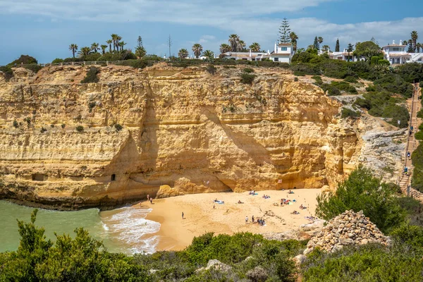 Prachtig Uitzicht Portugese Kustlijn Algarve Nabij Benagil Lagoa Algarve Portugal — Stockfoto