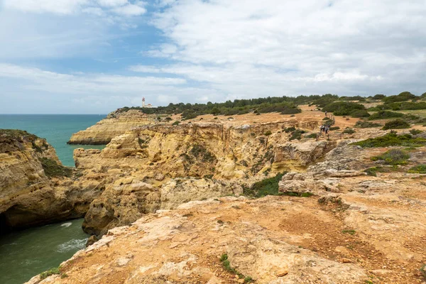 Vacker Utsikt Över Den Portugisiska Kusten Algarve Regionen Nära Benagil — Stockfoto