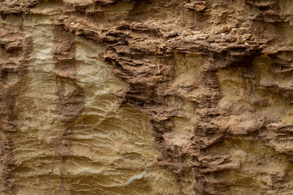 Areia Natural Formada Pela Erosão Dos Elementos Localizados Nas Falésias — Fotografia de Stock