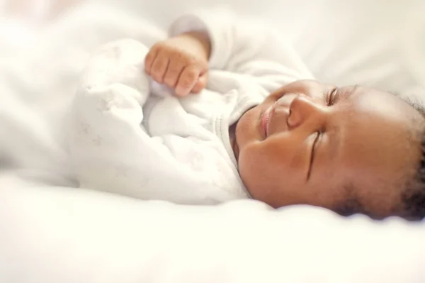 Black african newborn baby — Stock Photo, Image