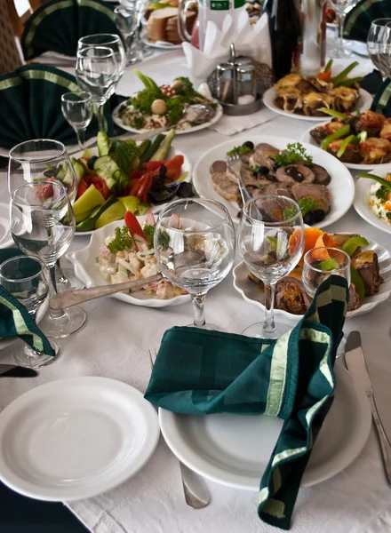 Served table — Stock Photo, Image