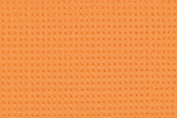 Sfondo Poroso Arancione Una Spugna Cucina Con Ornamento Quadrato Sfondo — Foto Stock