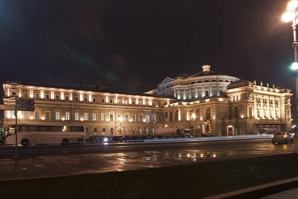 Divadelní náměstí v Petrohradu Stock Obrázky