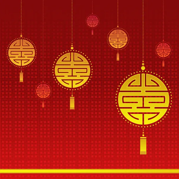 Nouvel an chinois fond — Image vectorielle