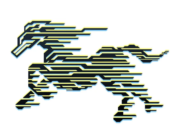 Cheval de vitesse — Image vectorielle