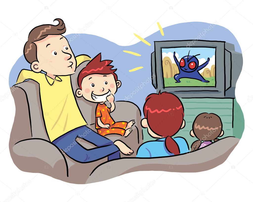 Watching TV With Family