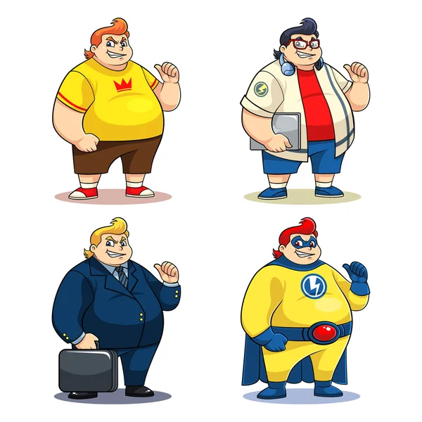 Señor. Personajes más grandes — Vector de stock