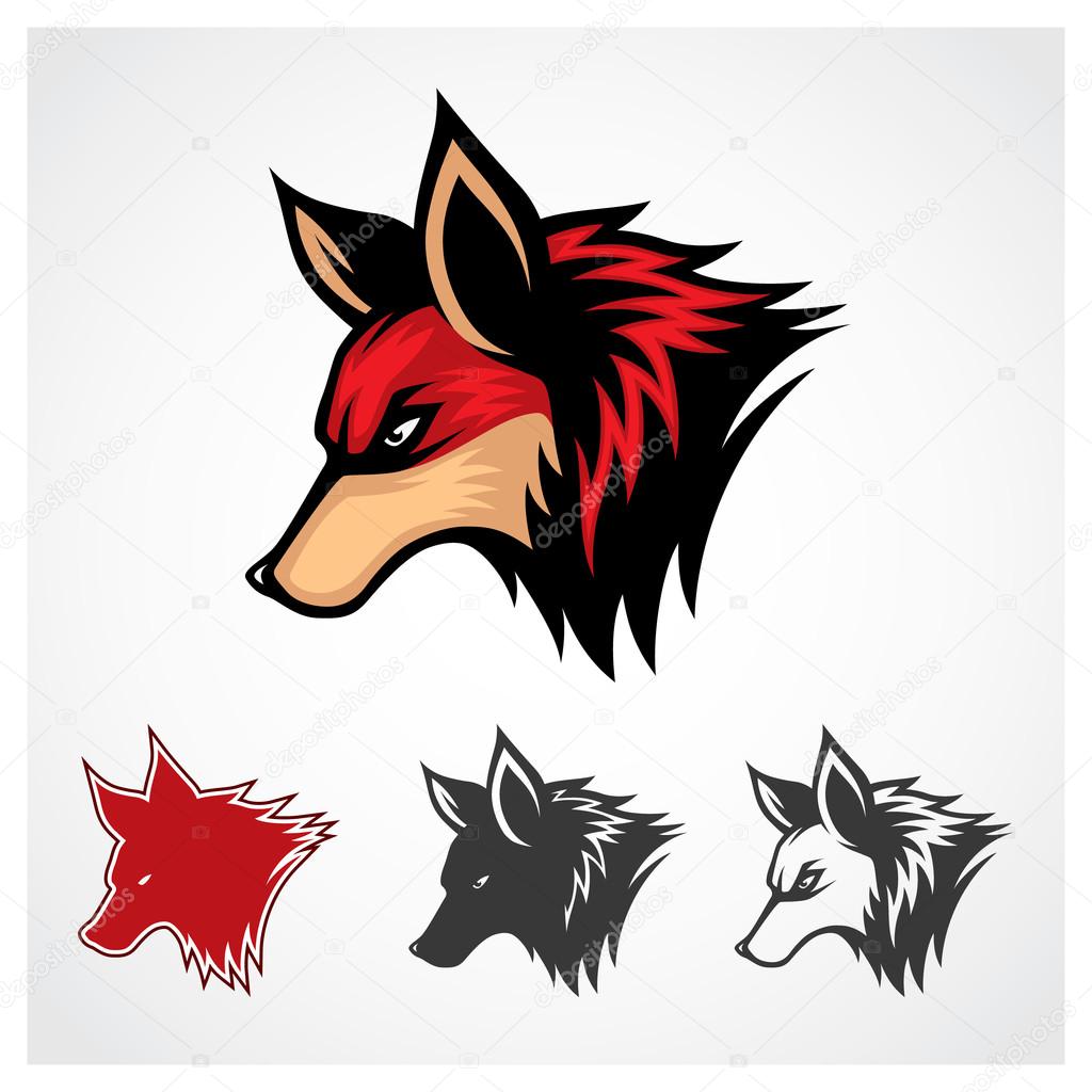 Vector Red Fox Symbol