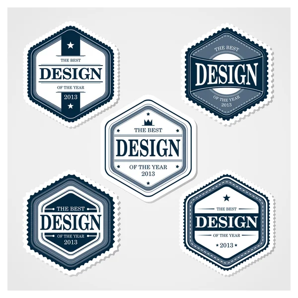 Awesome Badges Template — Stock Vector