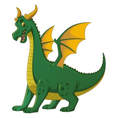 Manticore Çizgi Film Mitolojisi İllüstrasyonu