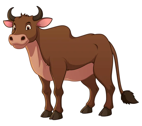 Cow Cartoon Animal Illustration — 스톡 벡터