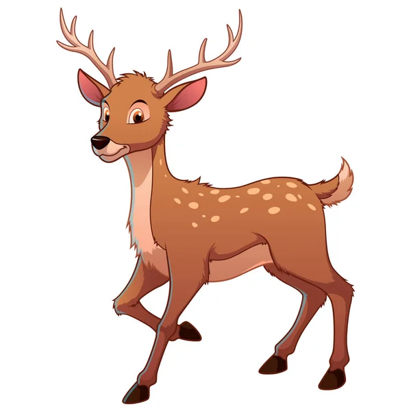 Deer Cartoon Animal Illustration — Stockvektor
