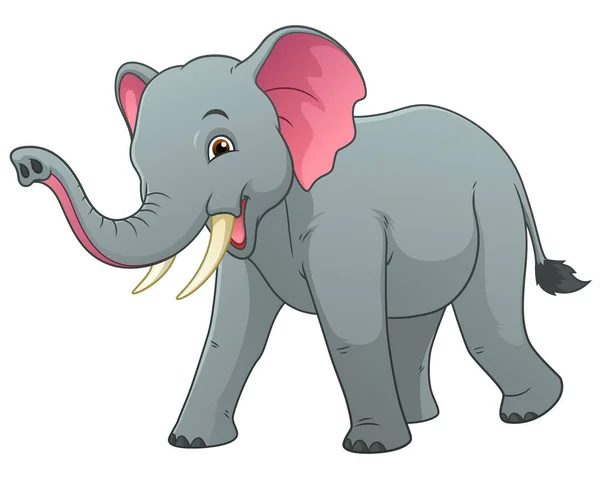 Elefante Dibujos Animados Ilustración Animal — Archivo Imágenes Vectoriales