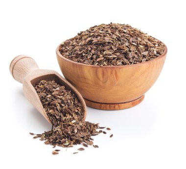 Dil tohumları beyaz üzerine izole