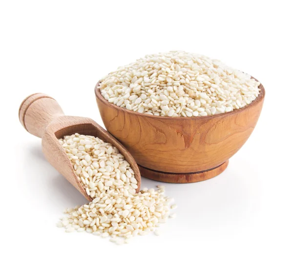 Sesame seeds isolated on white — Stock Photo, Image