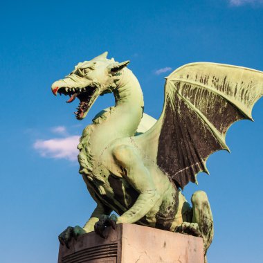 Ljubljana ünlü dragon Köprüsü