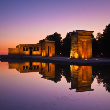 Templo de debod Madrid, İspanya