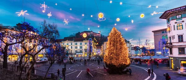 Preseren's square, ljubljana, Slovenya, Avrupa. — Stok fotoğraf