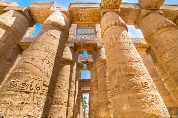 Tapınağı karnak (Antik thebes) in. Luksor, Mısır — Stok fotoğraf