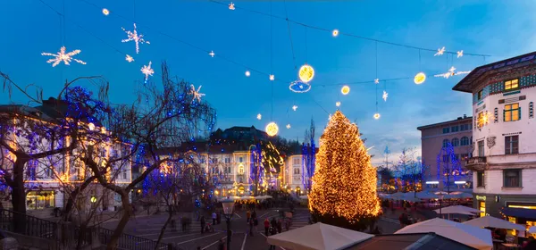 Preserenplatz, ljubljana, slowenien, europa. — Stockfoto