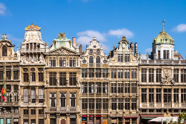 Gebouwen van de grand place, Brussel, België — Stockfoto