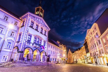Ljubljana'nın şehir merkezi, Slovenya, Avrupa.