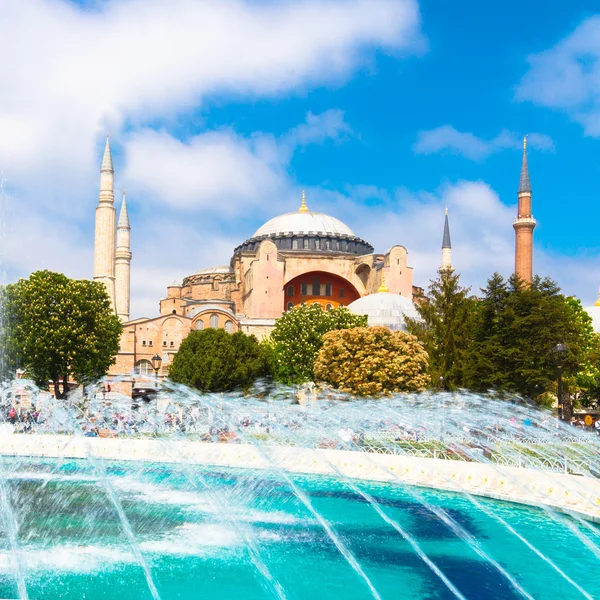 Hagia Sophia, mosque and museum in Istanbul, Turkey.
