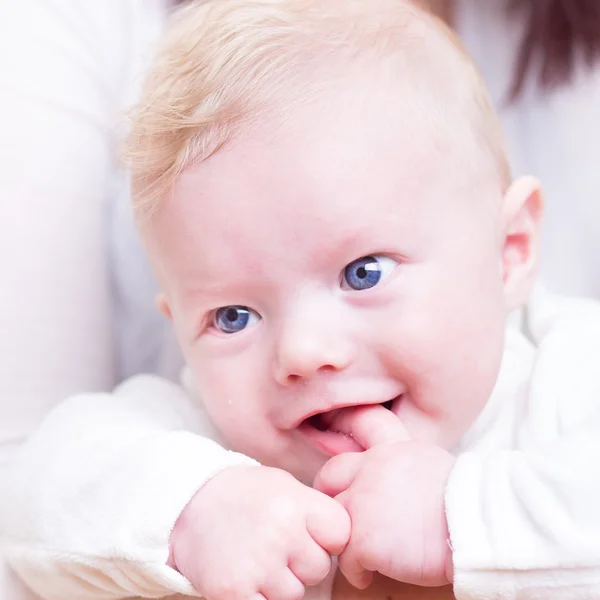 Baby boy with blue eyes. — Stock Photo, Image