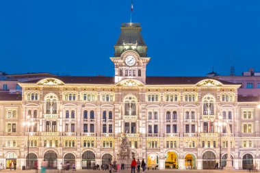 City hall, palazzo del municipio, trieste, İtalya.