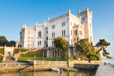 Miramare Kalesi, trieste, İtalya, Avrupa.