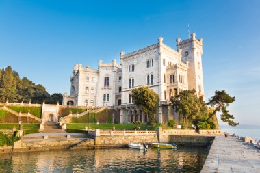 Miramare Kalesi, trieste, İtalya, Avrupa.