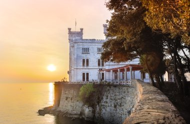 Miramare Castle, Trieste, Italy, Europe. clipart