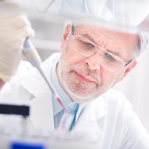 Científico de la vida investigando en el laboratorio. —  Fotos de Stock