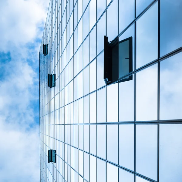 Modern facade of glass and steel. — Stock Photo, Image