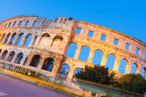 O Anfiteatro Romano de Pula, Croácia . — Fotografia de Stock