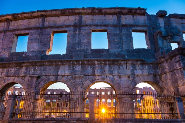 Římský amfiteátr, Pula, Chorvatsko. — Stock fotografie