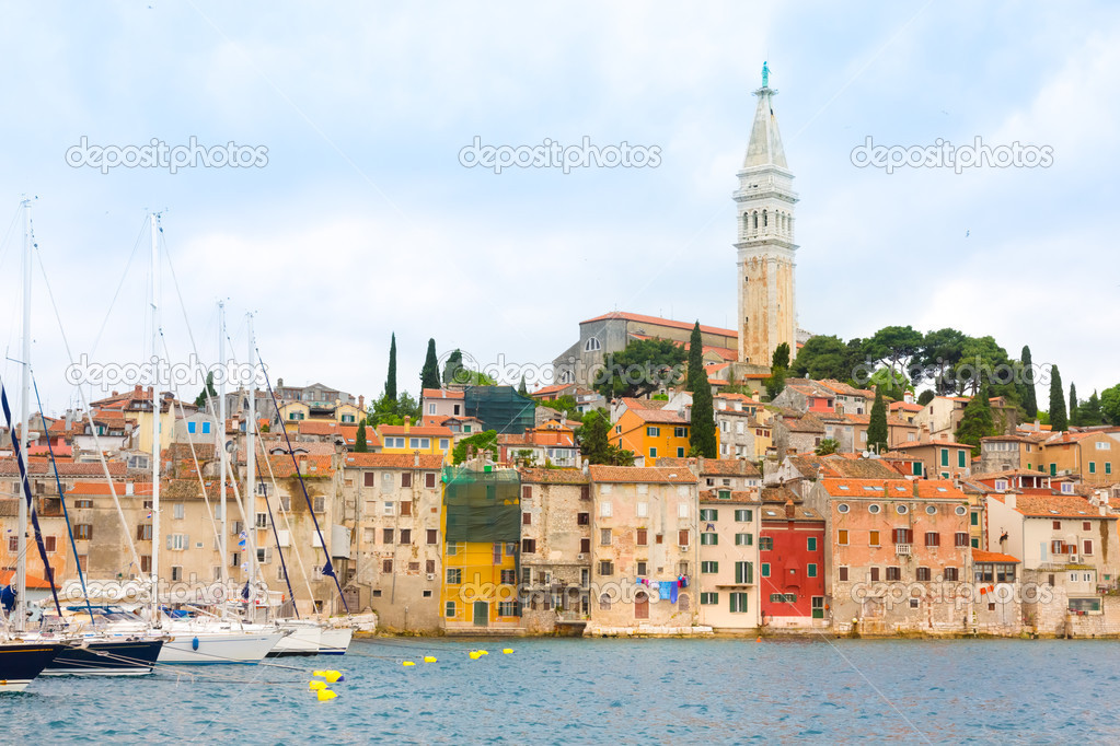 Coastal town of Rovinj, Istria, Croatia.