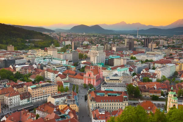 Panorama de Liubliana, Eslovenia, Europa . — Foto de Stock