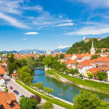 ljubljana, Slovenya, Avrupa Panoraması.